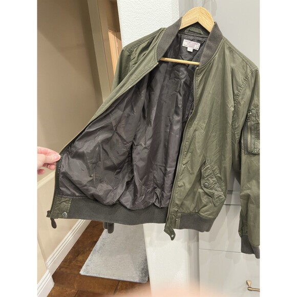 J. CREW Wallace & Barnes Bomber Military Jacket Green Men’s Sz S Small - Picture 4 of 6